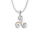 Two-Tone Celtic Triskele Pendant Studio Gaelsong