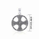 Silver Celtic Knot Cross Pendant Studio Gaelsong
