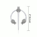  Sterling Silver Scottish Thistle Pendant Gaelsong