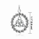 Silver Triquetra Knotwork Celtic Pendant Gaelsong
