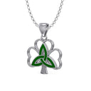 J24403 Irish Trinity Knot Shamrock Pendant Gaelsong
