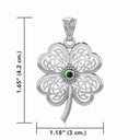 Lucky Four Leaf Clover Celtic Pendant  Gaelsong
