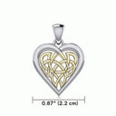 Golden Celtic Heart Pendant Gaelsong

