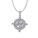 Sterling Silver Saint Brigid's Cross Pendant Studio Gaelsong 
 