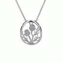 Scottish Thistle Flower Pendant Gaelsong
