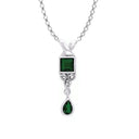 Emerald Celtic Trinity Knot Pendant Gaelsong
