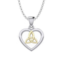 Heart Shaped Trinity Knot Pendant Studio Gaelsong