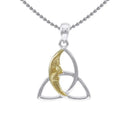 Celtic Moon Trinity Pendant Studio Gaelsong
