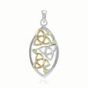Two-Tone Triple Trinity Knot Pendant Studio Gaelsong
