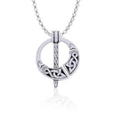 Danu Knotwork Engraved Brooch Pendant Studio Gaelsong
