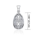 Teardrop Thistle Celtic Knot Pendant studio Gaelsong
