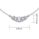 Moonstone Celtic Necklace in Silver Studio Gaelsong
