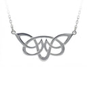 Filigree Celtic Knotwork Necklace in Silver Gaelsong
