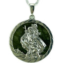 Saint Christopher Silver Connemara Marble Pendant Gaelsong
