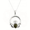 Women's Connemara Marble Claddagh Pendant Gaelsong