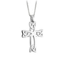 Celtic Cross Silver Pendant with Chain Studio Gaelsong