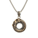 Round Celtic Weave Dragon Pendant Gaelsong