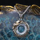 Round Celtic Weave Dragon Pendant Gaelsong