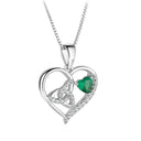 Heart Shaped Celtic Trinity Pendant Gaelsong