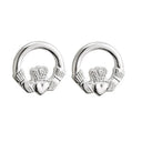 Sterling Silver Claddagh Post Earrings Gaelsong