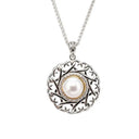 Two Tone Celtic Rare Pearl Necklace Gaelsong