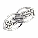 J40030 Celtic Knotwork Hair Barrette Made of Pewter Gaelsong