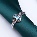 Topaz Celtic Rocks & Rivers Ring Gaelsong