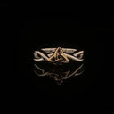 Infinity Celtic Knot Ring with Gold Accents Gaelsong
