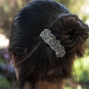 Women's Handmade Celtic Flower Barrette Lifestyle Gaelsong