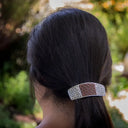 Leather Celtic Knotwork Hair Barrette Gaelsong
