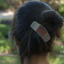Leather Celtic Knotwork Hair Barrette Gaelsong