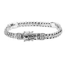 J50041 Dragon-weave Bracelet with Celtic Clasp Front Studio Gaelsong