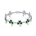 J52190S Irish Shamrock Link Bracelet Gaelsong
