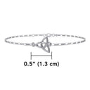 J52193S Celtic Triquetra Knot Anklet Size Gaelsong
