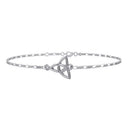 J52193S Celtic Triquetra Knot Anklet Gaelsong
