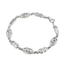 J52198S Sterling Silver Claddagh Celtic Knot Charm Bracelet Studio Gaelsong
