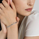 10K Gold Silver Irish Claddagh Bracelet