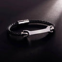 J52203S Inisheer Celtic Knot Leather Bracelet  Gaelsong
