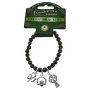 Connemara Marble Celtic Charm Bracelets Deep Green Studio Gaelsong