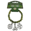 Connemara Marble Celtic Charm Bracelets Light Green Studio Gaelsong
