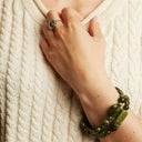 Nugget Style Connemara Marble Stretch Bracelet Lifestyle Gaelsong