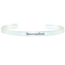 Silver-Tone Engraved Irish Word Bangle Gaelsong
 