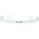 Silver-Tone Engraved Irish Word Bangle - Sister Gaelsong