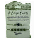 Irish Connemara Marble Bracelets with Charms Set of 2 Shamrock Gaelsong