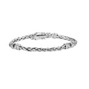 Celtic Knotwork Silver Wheat Link Irish Bracelet studio Gaelsong