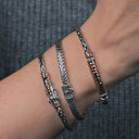 Two-Tone 18K Gold Dragon Weave Bracelet Lifestyle Gaelsong