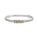 Handcrafted 18K Gold Celtic Eternity Bracelet front view Gaelsong