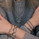 Handcrafted 18K Gold Celtic Eternity Bracelet Gaelsong