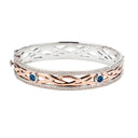 Silver & 10K Gold Brave Heart Celtic Bracelet Gaelsong