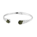 Connemara Marble Celtic Trinity Knot Bangle Gaelsong